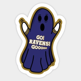 Ghost Baltimore Ravens Sticker